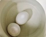 ゆで卵のチーズパン粉焼き作り方2写真