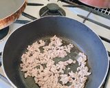 たまごとひき肉のおじや作り方1写真