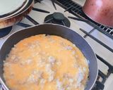 たまごとひき肉のおじや作り方3写真