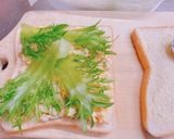 ハム、玉ねぎ、胡瓜の入った卵サンド作り方5写真