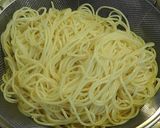 春の食卓♪鶏むね肉と菜花の和風スパゲティ作り方8写真