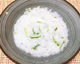 しらすと卵白のおかゆ作り方8写真
