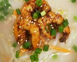 スパイシー海老入り和風とんこつラーメン作り方6写真