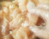 簡単☆むね肉の梅肉入りガーリック照り焼き作り方1写真