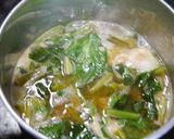免疫力アップ！舞茸ほうれん草のお味噌汁作り方4写真