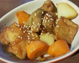2度美味しい！鶏ももと根菜の甘辛ダレ作り方10写真
