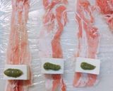 簡単♡きざみ青じそde豆腐の豚バラ巻き作り方1写真