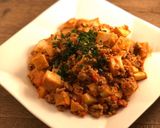 焼いて美味しい絹厚揚げでトマト麻婆豆腐作り方4写真