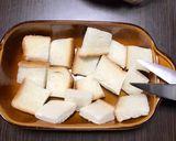 キッチン鋏で！可愛いキューブトースト♡作り方1写真