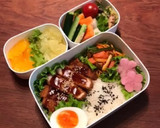 一切れとんかつdeソース焼きおにぎり作り方1写真