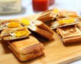 ベーコンエッグのホットサンド作り方9写真