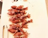 簡単^ - ^ホタルイカを山葵醤油で作り方1写真