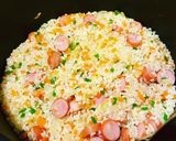 カレーピラフにホワイトソースかけました♪作り方3写真