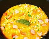 カレーピラフにホワイトソースかけました♪作り方4写真