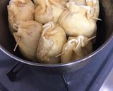 お楽しみ☆鶏ひき肉の油揚げきんちゃく煮作り方5写真