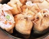 お楽しみ☆鶏ひき肉の油揚げきんちゃく煮作り方8写真