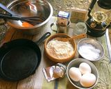 【キャンプ飯】「ぐりとぐら」のカステラ作り方1写真