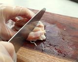 【中華デザート】蓮の葉ともち米の鶏肉団子作り方7写真