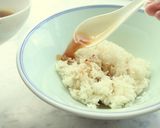 【中華デザート】蓮の葉ともち米の鶏肉団子作り方11写真