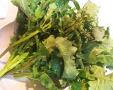 かつおいらず(おり菜、かき菜)のお浸し作り方1写真
