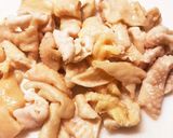 おつまみに！簡単！ネギ塩とり皮ポン酢♪作り方3写真