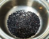 蓬餅～黒米・粒あん♪作り方1写真