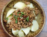 じゃがいもの味噌バターひき肉和え作り方5写真