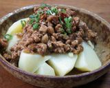 じゃがいもの味噌バターひき肉和え作り方6写真