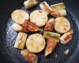 シャキシャキ長芋の甘辛醤油マヨソテー作り方4写真