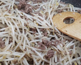挽肉ともやしの簡単炒め作り方3写真