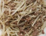挽肉ともやしの簡単炒め作り方4写真
