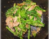 菜花と豚肉の芝麻醤（ゴマペースト）炒め作り方2写真