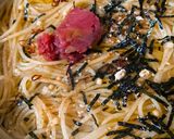 お吸い物の素でワンポット和風パスタ作り方5写真