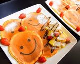 笑顔いっぱい幸せのスマイルパンケーキ作り方7写真