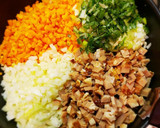 作り置き簡単☆焼豚と野菜のおかずのタネ作り方1写真