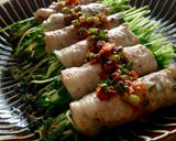 豆苗の肉巻きマヨソテー作り方3写真