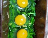 ほうれん草&赤玉ねぎ&巣ごもり玉子♪作り方6写真