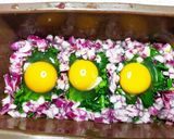 ほうれん草&赤玉ねぎ&巣ごもり玉子♪作り方8写真