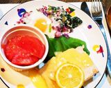 ほうれん草&赤玉ねぎ&巣ごもり玉子♪作り方10写真