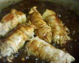 簡単＆豪華!!豚肉えのき巻デミソース♪作り方5写真