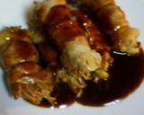 簡単＆豪華!!豚肉えのき巻デミソース♪作り方6写真