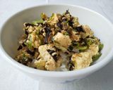 ポン酢で美味しいみょうがと豆腐の丼作り方4写真