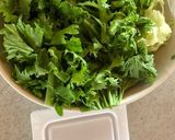 納豆とわさび菜のサラダご飯作り方1写真