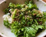 納豆とわさび菜のサラダご飯作り方3写真