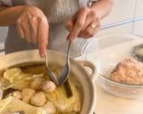 離乳食取り分けOK!鶏だんごのハリハリ鍋作り方3写真