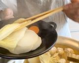 離乳食取り分けOK!鶏だんごのハリハリ鍋作り方4写真