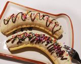 簡単！フォークで食べるチョコバナナ♪作り方4写真