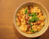 ほたるいかと菜の花の＊炊き込みご飯作り方7写真