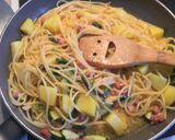 行者にんにくでニラ玉風和風スパゲティ作り方4写真