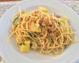 行者にんにくでニラ玉風和風スパゲティ作り方5写真